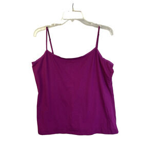 Ann Taylor Camisole Magenta Women XL Straps Basic Y2K Minimalist Layering